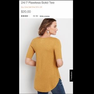 •Maurice’s 24/7 Flawless Solid Tee•